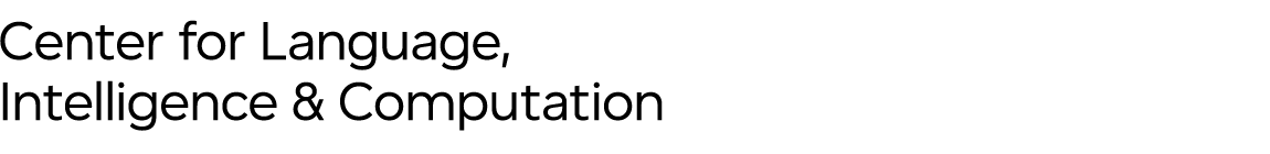 Center for Language, Intelligence, and Computation Wordmark